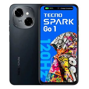 Celular Tecno Spark Go1 KL5 Negro 128GB 4G LTE Dual SIM